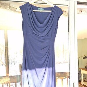 Lauren Draped Neck Cocktail Dress